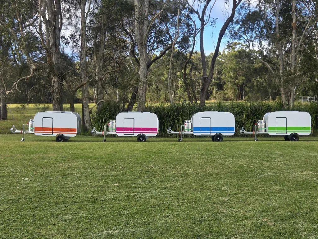 Chicken-Caravan-10-orange-pink-blue-green-four-colours